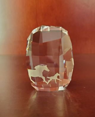 Swarovski Crystal 2014 Scs Wild Horses Paperweight Renewal Gift 5004732