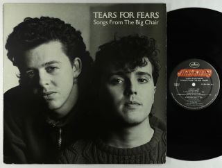 Tears For Fears - Songs From The Big Chair Lp - Mercury Vg,