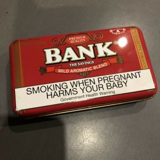 Australian Bank Tobacco Cigarette Tin