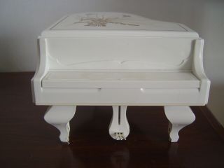 Vintage Musical Piano Jewelry Box And Box