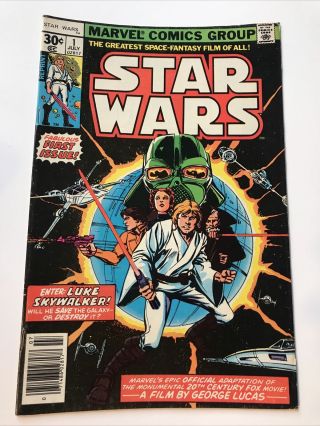 Star Wars 1 (1977) 1st App.  Luke Skywalker Key Rare
