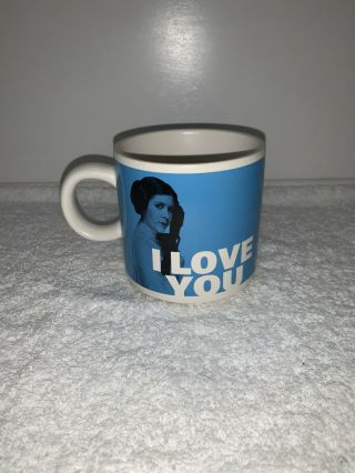 Hallmark Lucas Film " I Love You " Princess Leia Star Wars Mugs