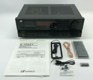Vintage Sansui R - 950av Am/fm Stereo Receiver Tuner 330 Watts W/ Remote