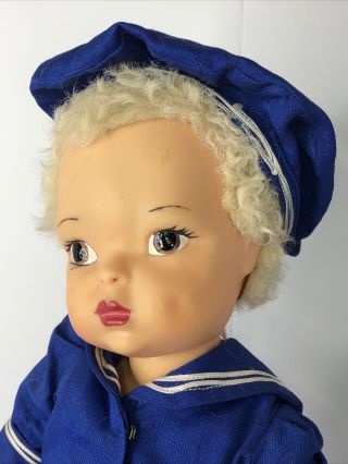 16” Vintage Terri Jerri Lee Blonde Caracul Wig All Tagged Sailor S 3