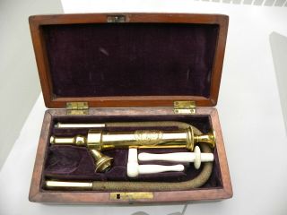 Antique S.  Maw Son & Thompson Of London Medical Pump Enema Device C1870