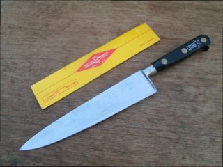 Finest Vintage Sabatier Chef Au Ritz 8 " Carbon Steel Chef Knife - Razor Sharp