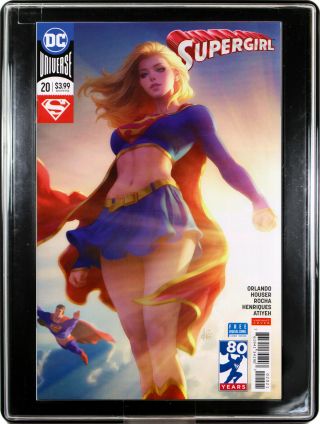 Supergirl 20 (stanley " Artgerm " Lau) Comic Book & Comic Showcase Frame Art