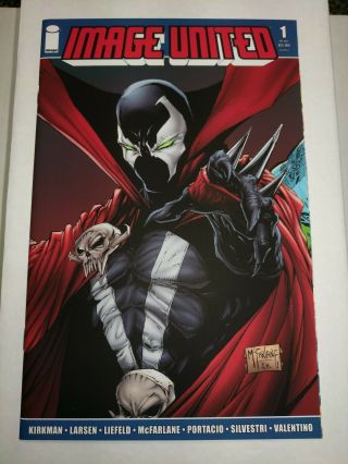 Image United 1 Spawn Blue Color Cover C Variant Todd Mcfarlane Crossover Series