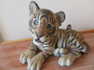 Country Artists Large Tiger Cub Young & Contented Hand Painted & Crafted 01779
