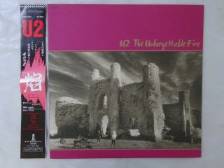 U2 The Unforgettable Fire Polystar 28si - 252 Japan Lp Obi