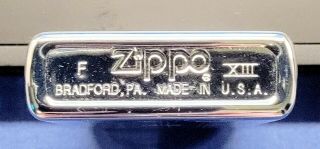 1997 Zippo Vintage Heartbeat of America Chevrolet Chevy Polished Chrome 3