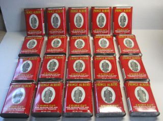 20 Old Vintage Prince Albert Tobacco Pocket Tins Advertising Store Items