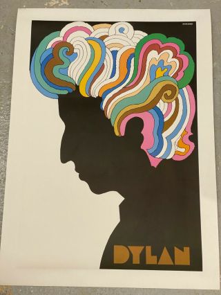 Vintage Bob Dylan Poster By Milton Glaser 1966