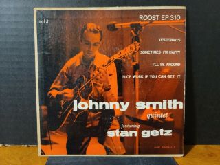 Johnny Smith Quintet Featuring Stan Getz Roost Vinyl 45rpm Ep Jazz Guitar