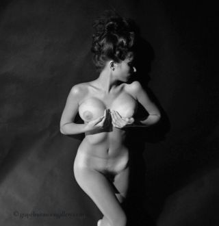 Bunny Yeager 1960s Camera Negative Fine Art Nude Figure Model Christine Starr