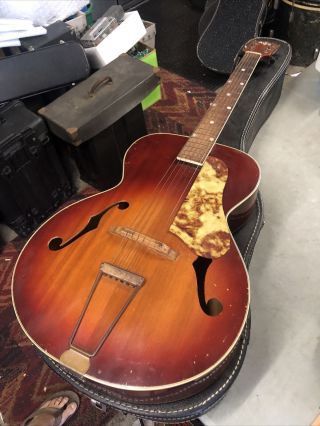 1950s Vintage Kay Archtop Acoustic Guitar Sienna Burst,  Looks