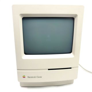 Apple Macintosh Classic M0420 Vintage Computer Sad Face 1991
