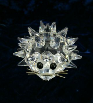 Swarovski Silver Crystal Large Hedgehog Figurine 7630 Nr 050 000 Retired