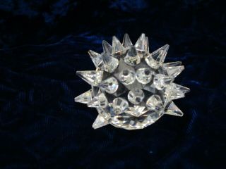 SWAROVSKI Silver Crystal LARGE HEDGEHOG Figurine 7630 NR 050 000 Retired 3