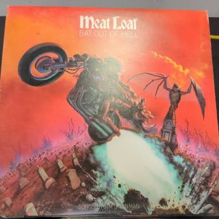 Record Album Meat Loaf Bat Out Of Hell Lp Vg