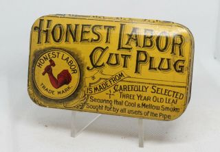 Vintage Honest Labor Tobacco Tin (empty)