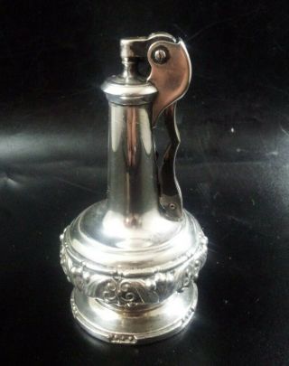 Vintage Ronson 1940s Silver Plate Decanter Table Lighter