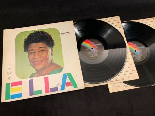 The Best Of Ella Fitzgerald 1981 2 Lp Mca2 - 4047 (re Of 1959) Nm - Play X 4 (ap)