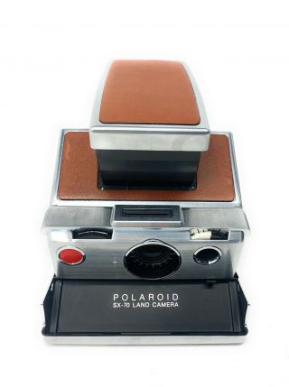 Vintage Polaroid SX - 70 Land Camera w/ Leather Case,  Manuals FOR REPAIR 3