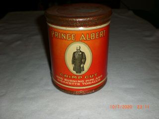 Vintage Prince Albert Crimp Cut Smoking Tobacco Tin Can (empty) Great Shape
