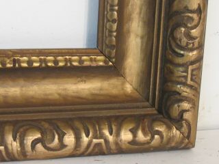 Antique Hand Carved Gilded Wood Frame For Painting 18 X 12 Inch