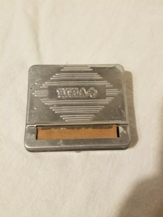 Vintage Chrome Rizla Metal Cigarette Rolling Machine Made In France