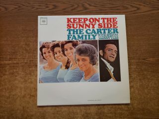Rare 1964 Carter Family/johnny Cash - Keep On The Sunny Side 2152 Lp33