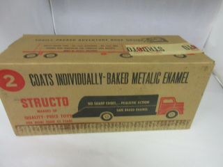 Vintage Nos Structo Hydraulic Dump Truck 965 Never Opened 494