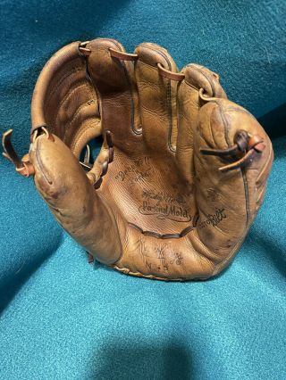 Vintage Rawlings Mmp Mickey Mantle Personal Model Baseball Glove Usa Relaced