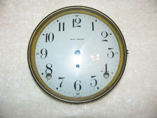 Seth Thomas Mantle Clock Dial And Bezel With Glass And Screws