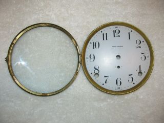 SETH THOMAS MANTLE CLOCK DIAL AND BEZEL WITH GLASS AND SCREWS 3