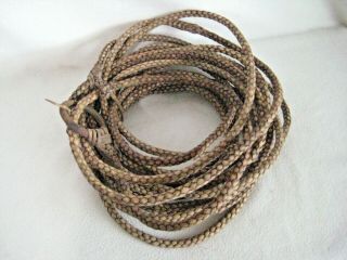 Vintage Gaucho Cowboy Rope Lariat Lasso From Argentina Iron Ring 43 