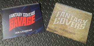 Doc Savage Fantasy Cover Calendars - 2011 & 2012,  Nm/mt
