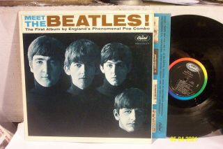 The Beatles Lp " Meet The Beatles " Capitol Mono D/g W Sleeve Vg,  Ex