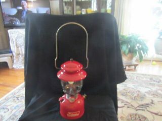 Vintage 1971 Coleman Model 200a Single Mantle Red Lantern Dated 4 - 71 Cond.