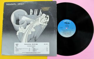 Opus 7 Thoughts 1979 Lp Rare Groove Funk Soul Disco Strong Vg,  7913