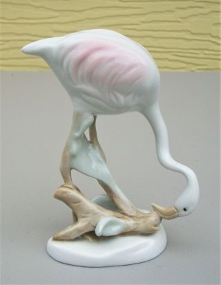 Royal Dux Flamingo Figurine In