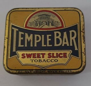 Temple Bar Sweet Slice Tobacco Vintage Australian Tin 1oz