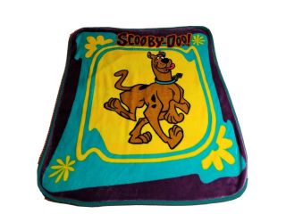 Scooby Doo Htf Plush Throw Fleece Blanket 50 " X 60 " Cartoon Network Vintage 1999