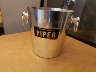 Rare Vintage French Piper Champagne Cooler Wine Ice Bucket Made In France