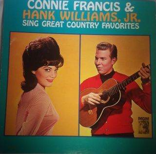 Connie Franis And Hank Williams Jr Lp Vinyl