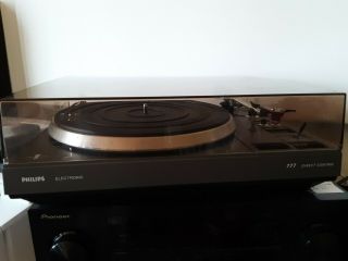 Vintage Philips Af - 777 Direct Control Fully Automatic Turntable Record Player