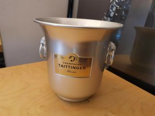 Rare Vintage French Taittinger Champagne Cooler Wine Ice Bucket Made In France