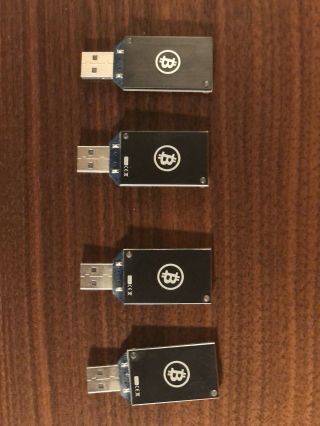 Vintage USB Bitcoin Miner.  4 Block Erupters 330 MH/s.  Raspberry pi.  BTC 2