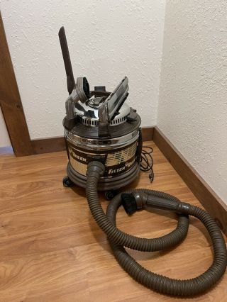 Vintage Filter Queen Canister Vacuum Cleaner W/hose & Accessories D - 31